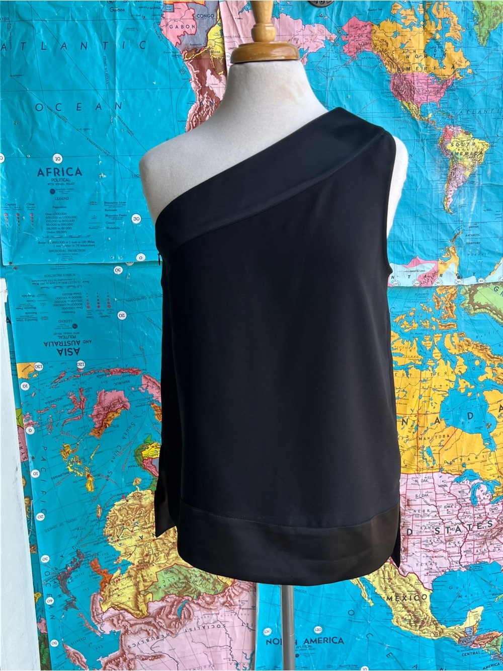 Banana Republic Black Asymmetric Top